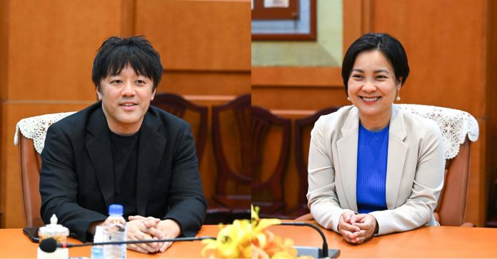 NBC-bangofcambodia លោកជំទាវជា សិរី បានអនុញ្ញាតឱ្យលោក Takeshi Kito សហស្ថាបនិក និងនាយកប្រតិបត្តិស្ថាប័ន GFTN នៃប្រទេសជប៉ុន ចូលជួបពិភាក្សាការងារ។