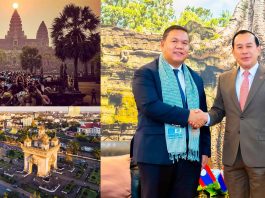 កម្ពុជា និងឡាវពង្រឹងកិច្ចសហប្រតិបត្តិការលើវិស័យទេសចរណ៍ និងការអនុវត្តយុទ្ធនាការ ”ប្រទេសបី គោលដៅមួយ”