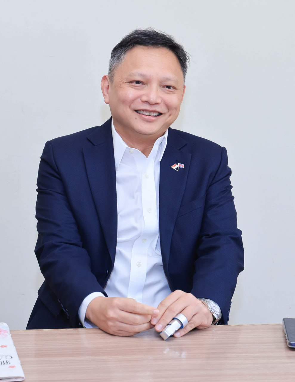 លោក Steven Pangឯកអគ្គរដ្ឋទូតសិង្ហបុរី ប្រចាំព្រះរាជាណាចក្រកម្ពុជា